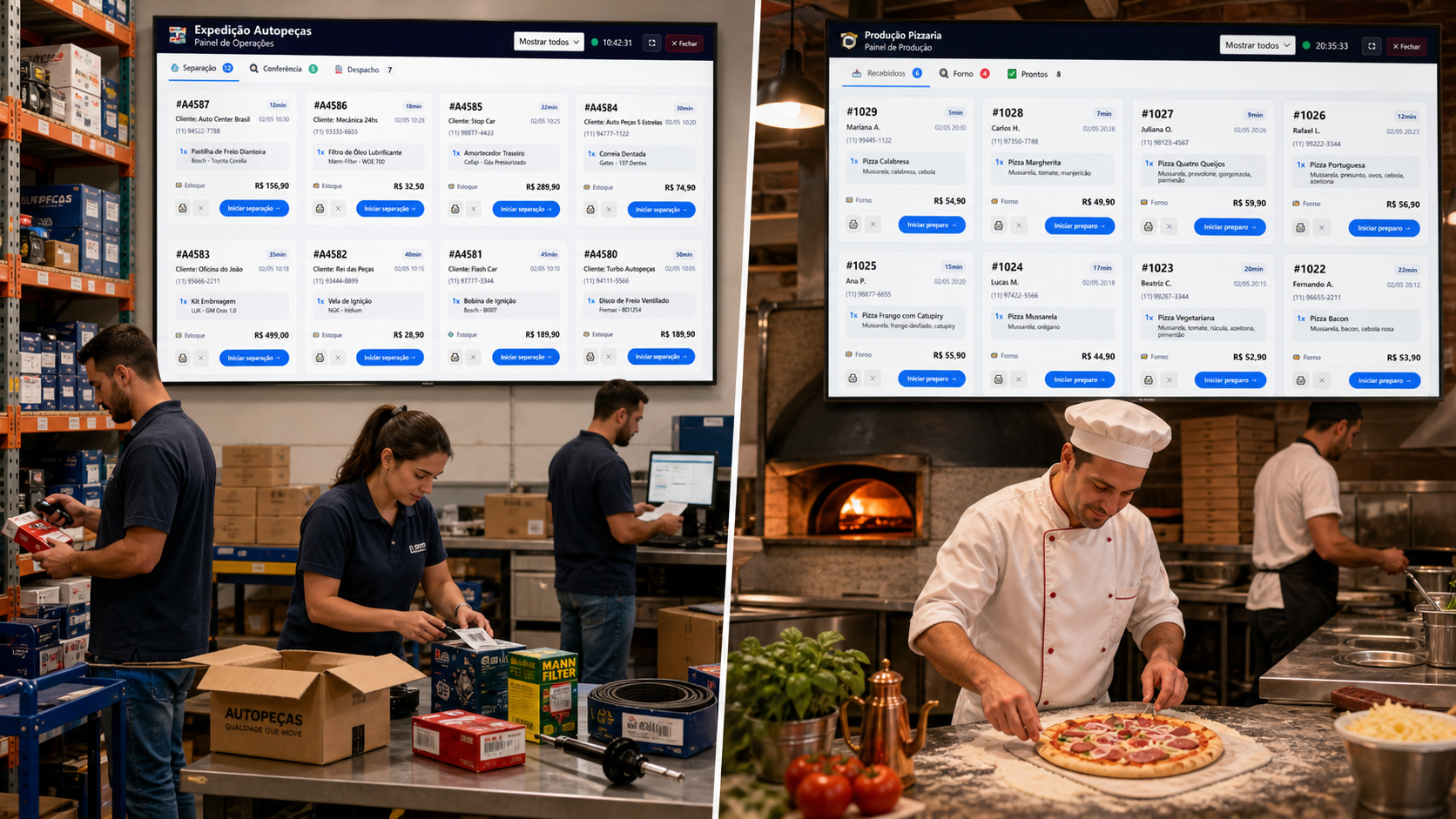 Painel Cozinha/Produção